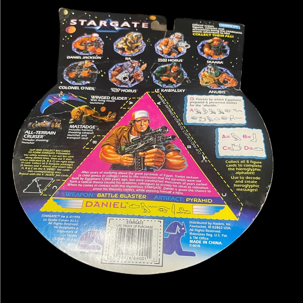 Vintage Stargate Action‎ Figure Daniel Archaeologist New In Package 1994 - Picture 2 of 5